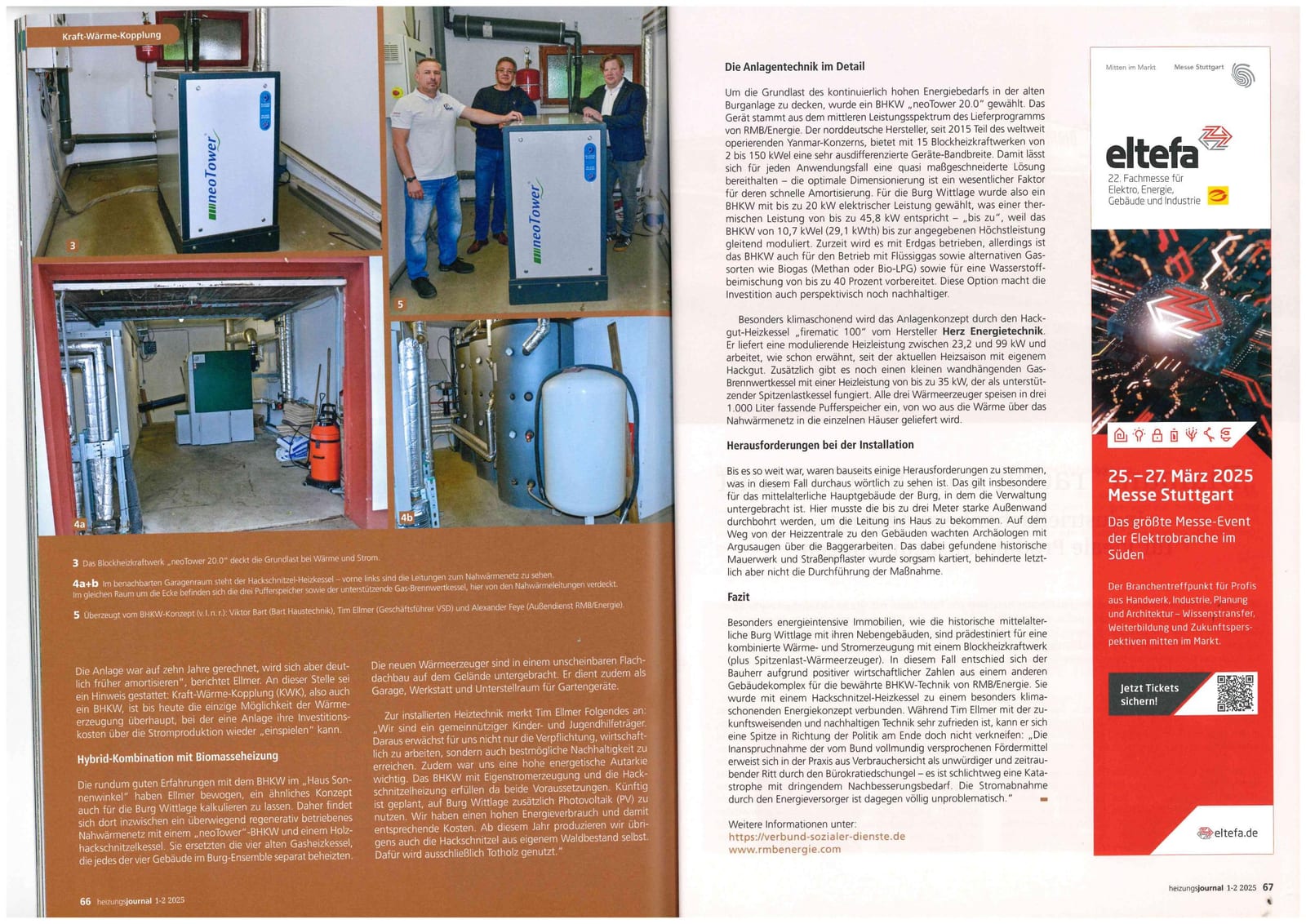 Heizungsjournal, Bericht Burg Wittlage, Seite 3