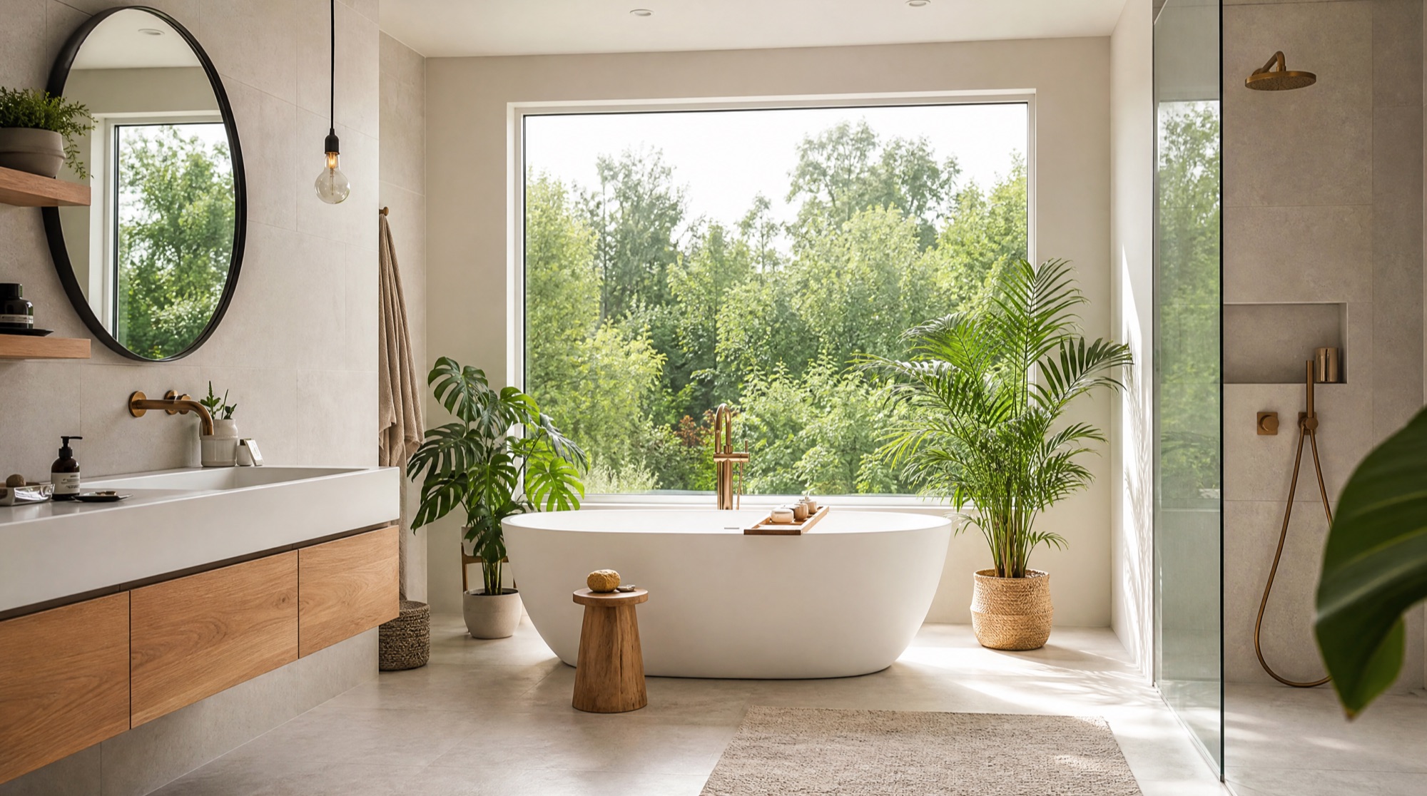 Tageslicht-Bad mit Wanne & Dusche